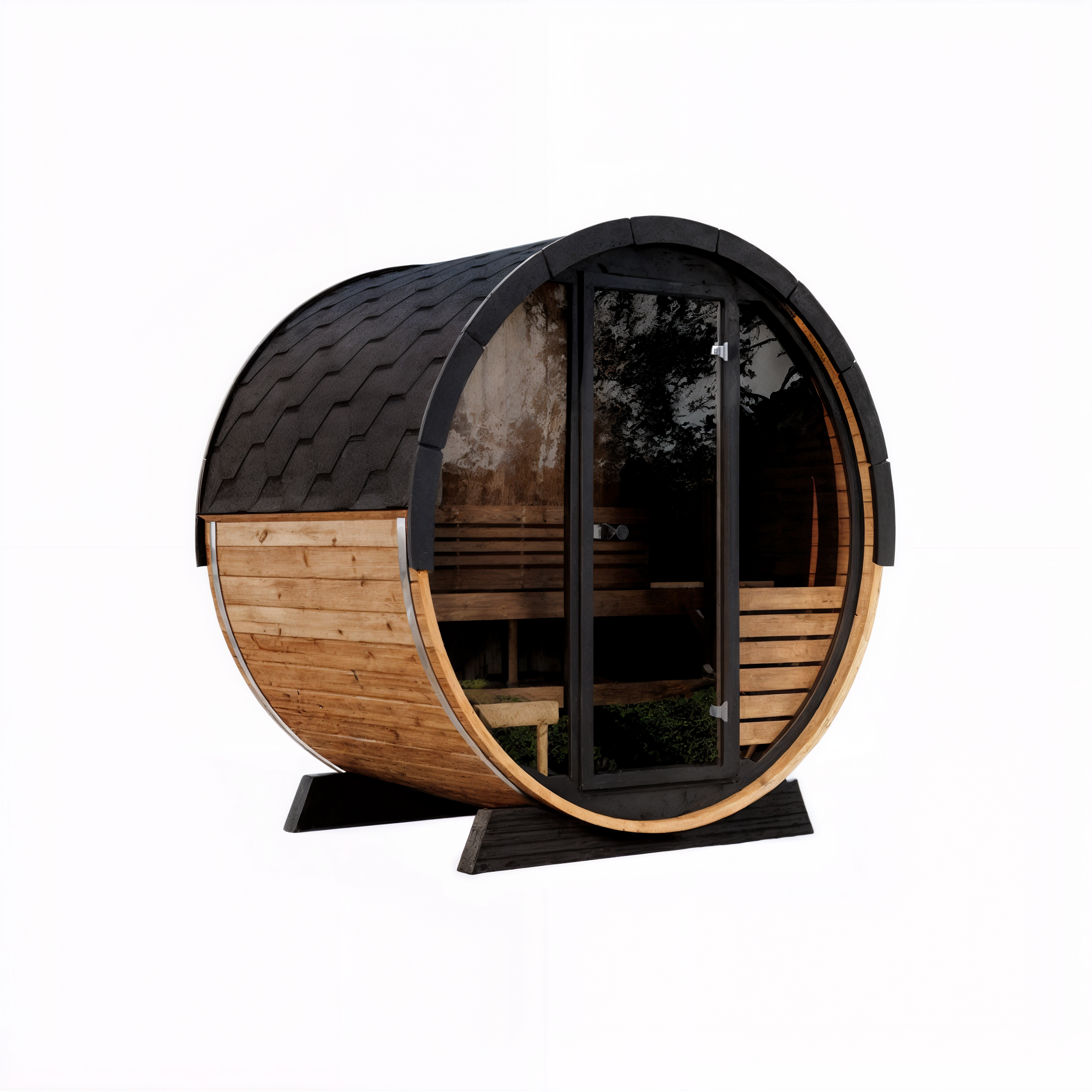 SaunaLife Model EE6G 4-Person Ergo Elegance Series Sauna Barrel