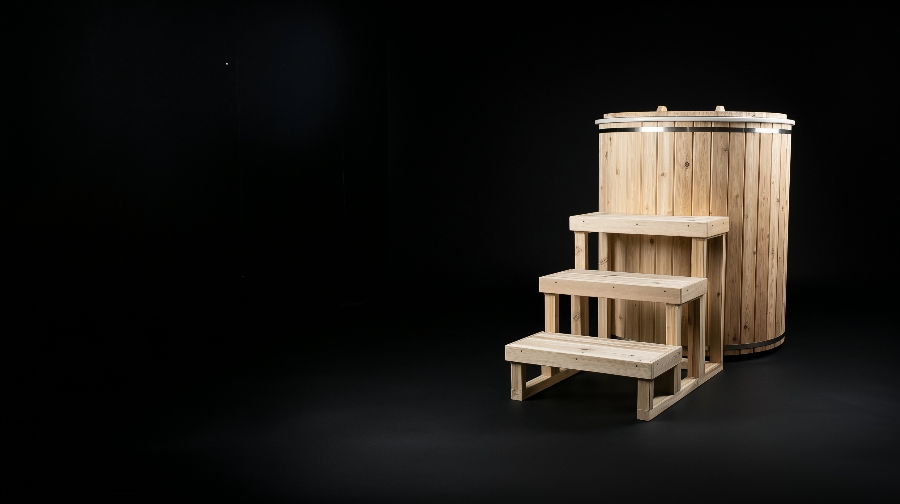 Cold plunge tub for home use with modern design and water immersion setup