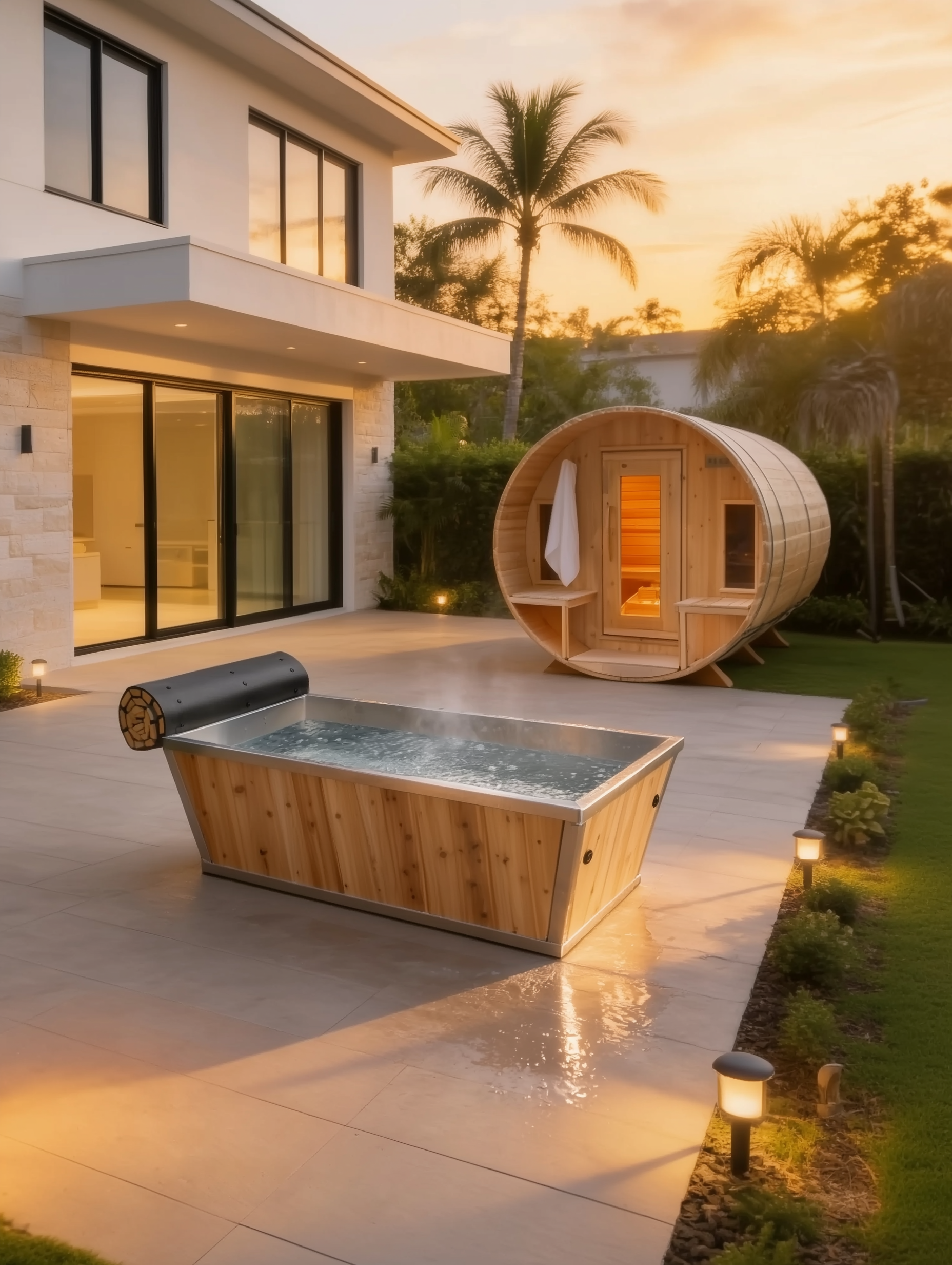 Curated selection of sauna, cold plunge, and recovery products for home use