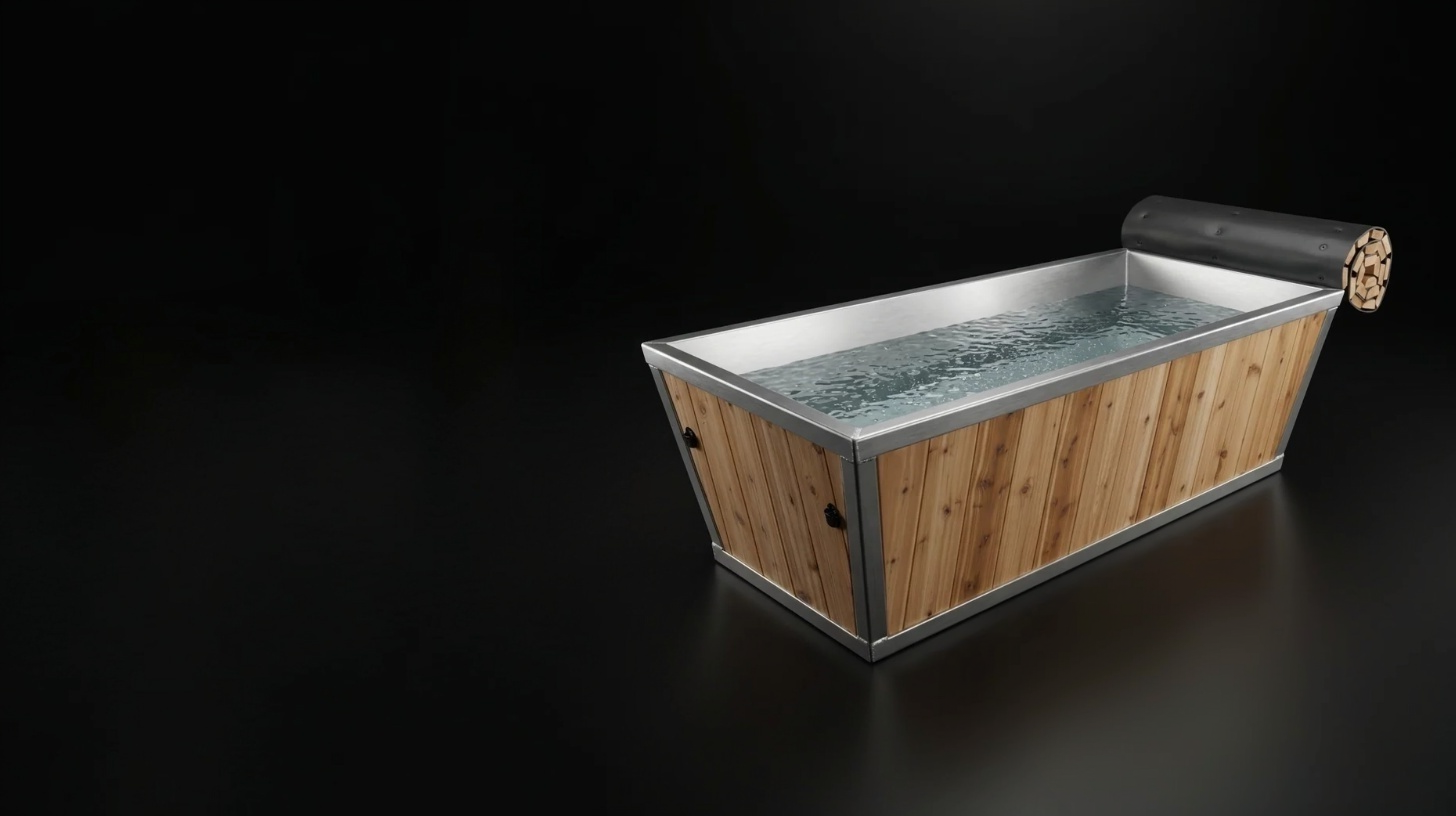 Cold plunge tub for home use with deep cooling and modern design